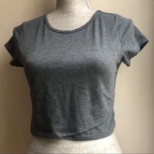 Grey Crop Top